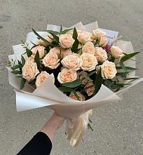 Букет Кремовые розы Латте в Подольске